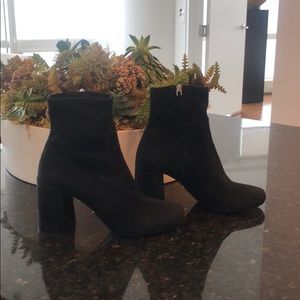 Prada suede bootie
